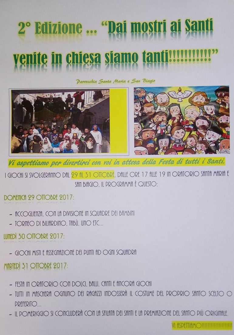 festa dei santi vs halooen