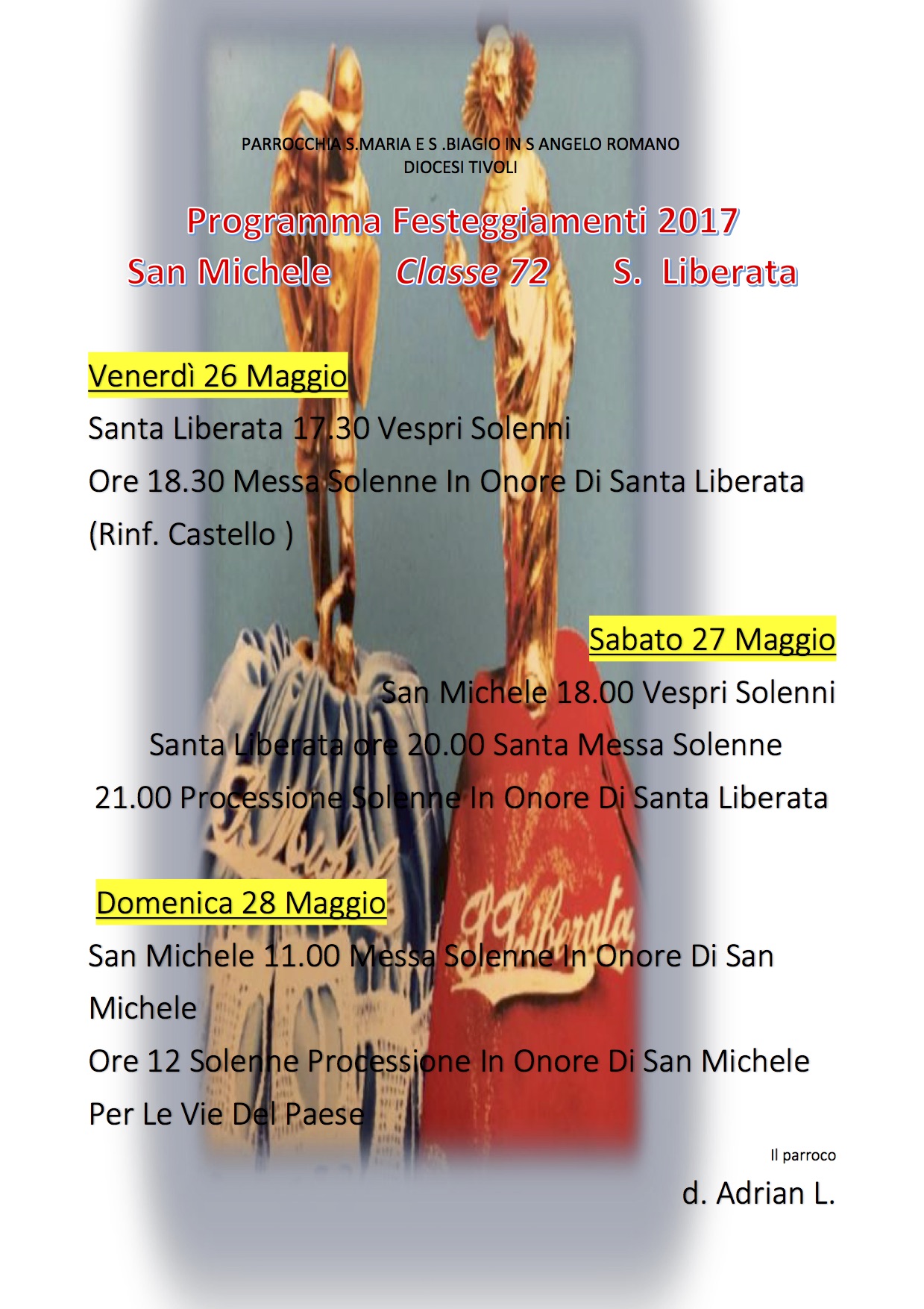 Programma Festeggiamenti 2017